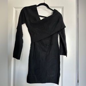 Black sweater dress